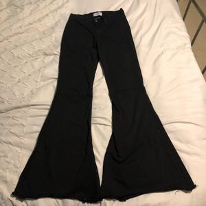 Black Bell Bottom Jeans